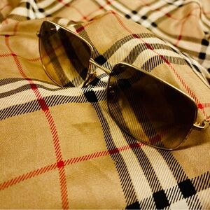 Vintage Burberry Aviator Sunglasses